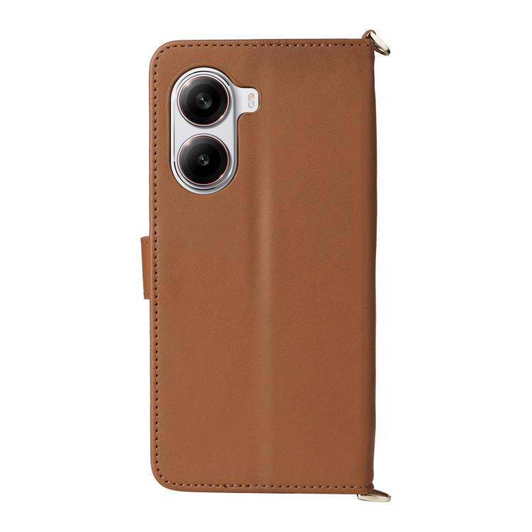 For Xiaomi Poco X7 Pro 5G / Redmi Turbo 4 Multifunctional 6-Card Slots Leather Phone Case with Wrist Strap
