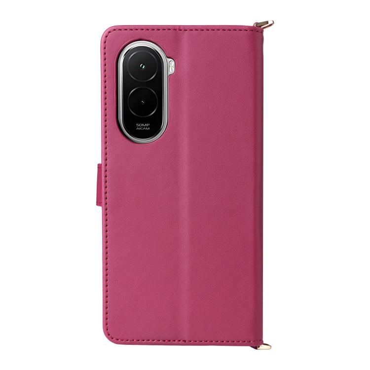For Xiaomi Poco M7 4G 171mm Multifunctional 6-Card Slots Leather Phone Case with Wrist Strap