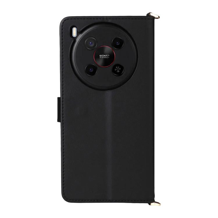 For ZTE Blade V70 Max Multifunctional 6-Card Slots Leather Phone Case with Wrist Strap