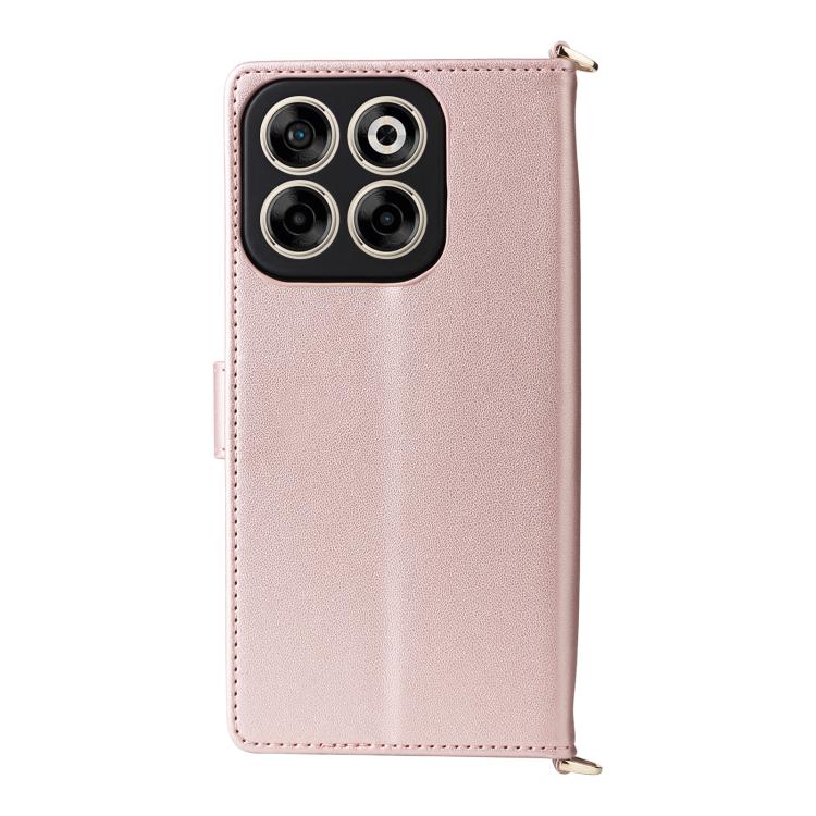 For ZTE Blade V70 4G Multifunctional 6-Card Slots Leather Phone Case with Wrist Strap