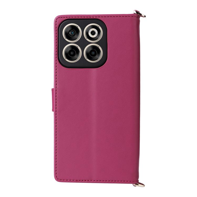 For ZTE Blade V70 4G Multifunctional 6-Card Slots Leather Phone Case with Wrist Strap