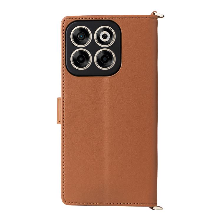For ZTE Blade V70 4G Multifunctional 6-Card Slots Leather Phone Case with Wrist Strap