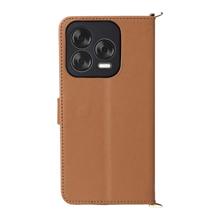 For ZTE Blade V70 Design 4G Multifunctional 6-Card Slots Leather Phone Case with Wrist Strap