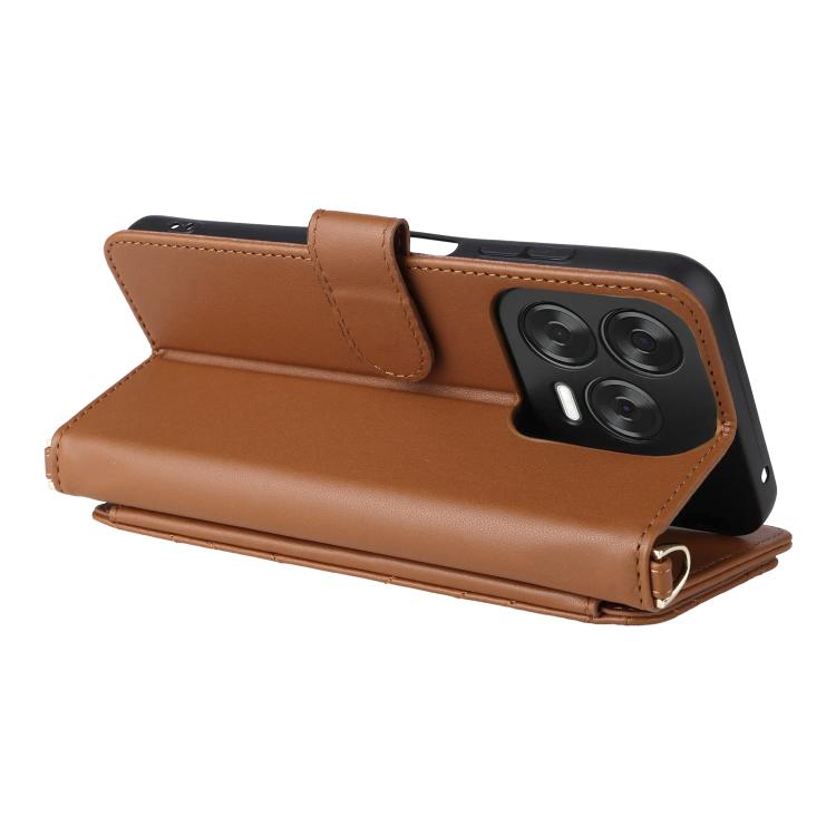 For ZTE Blade V70 Design 4G Multifunctional 6-Card Slots Leather Phone Case with Wrist Strap