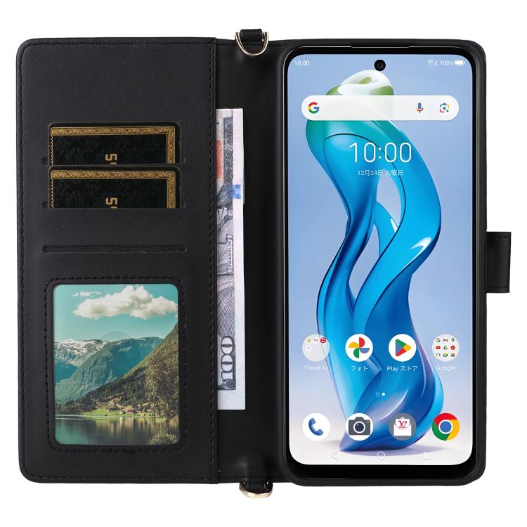 For ZTE nubia S 5G A403ZT Multifunctional 6-Card Slots Leather Phone Case with Wrist Strap