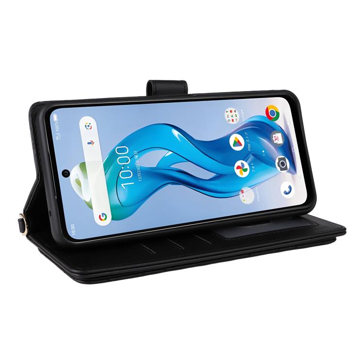 For ZTE nubia S 5G A403ZT Multifunctional 6-Card Slots Leather Phone Case with Wrist Strap
