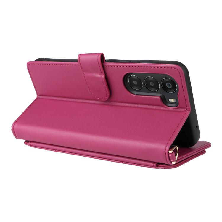 For ZTE nubia S 5G A403ZT Multifunctional 6-Card Slots Leather Phone Case with Wrist Strap