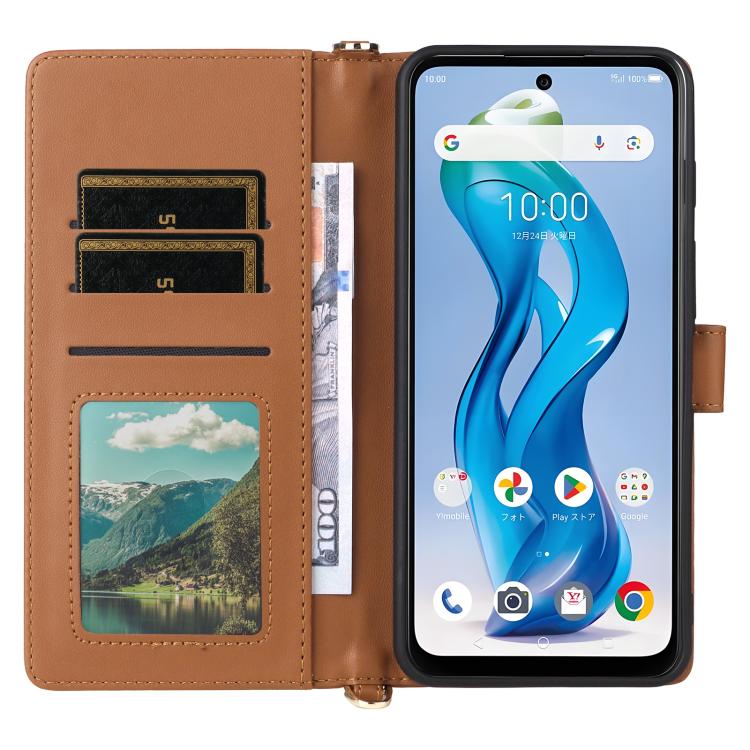 For ZTE nubia S 5G A403ZT Multifunctional 6-Card Slots Leather Phone Case with Wrist Strap