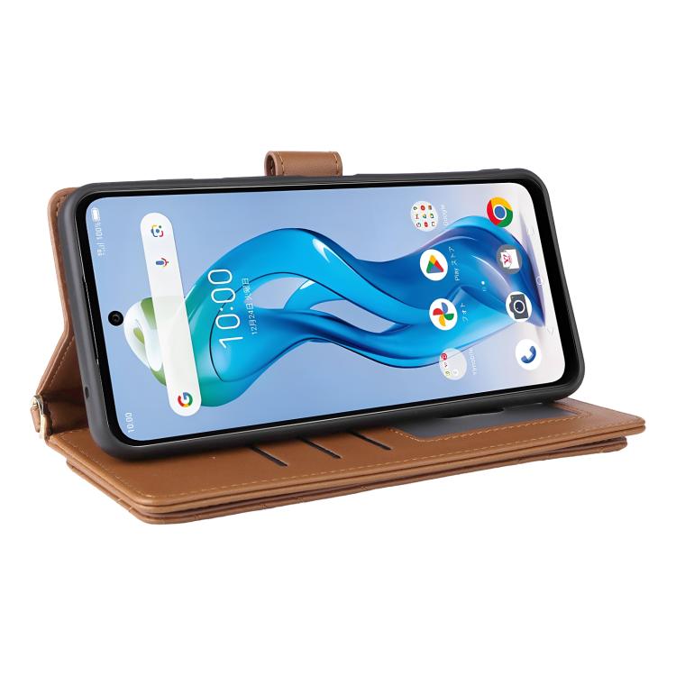 For ZTE nubia S 5G A403ZT Multifunctional 6-Card Slots Leather Phone Case with Wrist Strap
