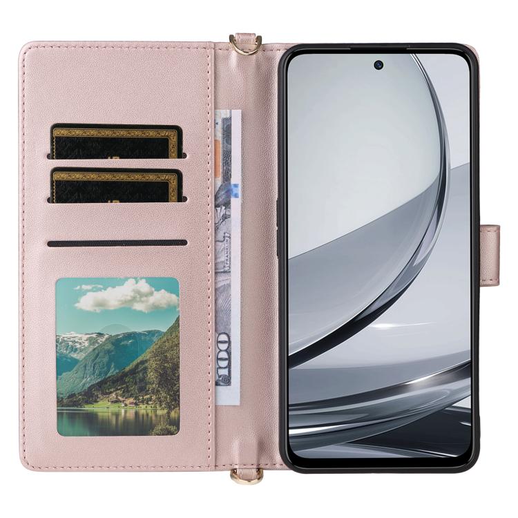 For ZTE nubia Focus Pro 5G Multifunctional 6-Card Slots Leather Phone Case with Wrist Strap