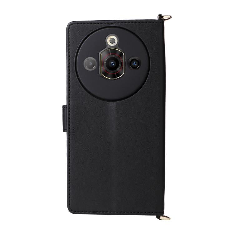 For ZTE nubia Focus Pro 5G Multifunctional 6-Card Slots Leather Phone Case with Wrist Strap