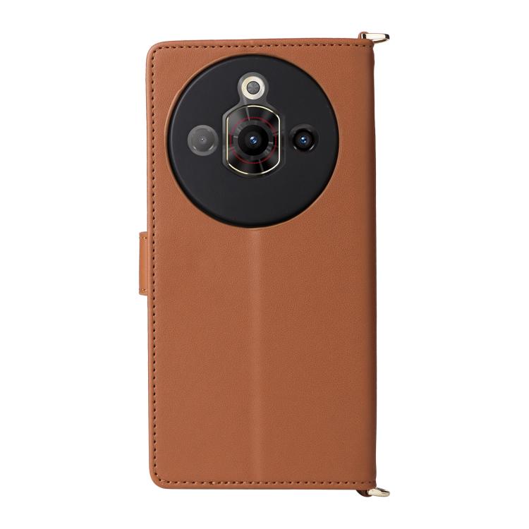 For ZTE nubia Focus Pro 5G Multifunctional 6-Card Slots Leather Phone Case with Wrist Strap