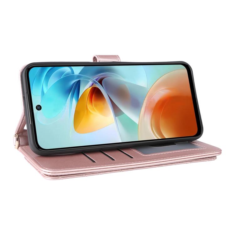 For ZTE nubia Music 2 Multifunctional 6-Card Slots Leather Phone Case with Wrist Strap