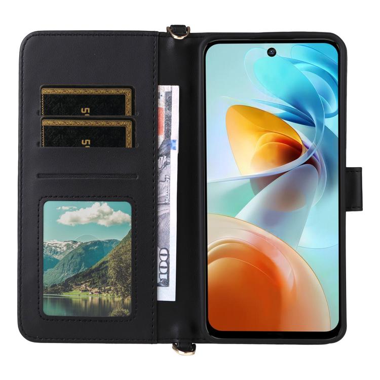 For ZTE nubia Music 2 Multifunctional 6-Card Slots Leather Phone Case with Wrist Strap