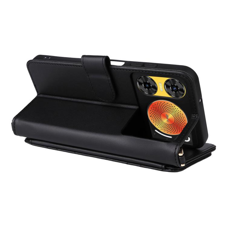 For ZTE nubia Music 2 Multifunctional 6-Card Slots Leather Phone Case with Wrist Strap