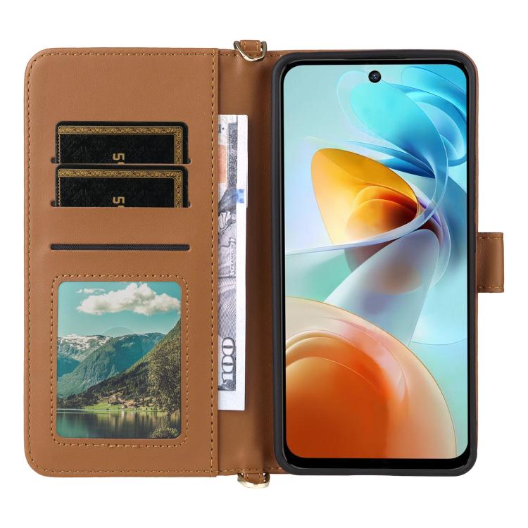 For ZTE nubia Music 2 Multifunctional 6-Card Slots Leather Phone Case with Wrist Strap