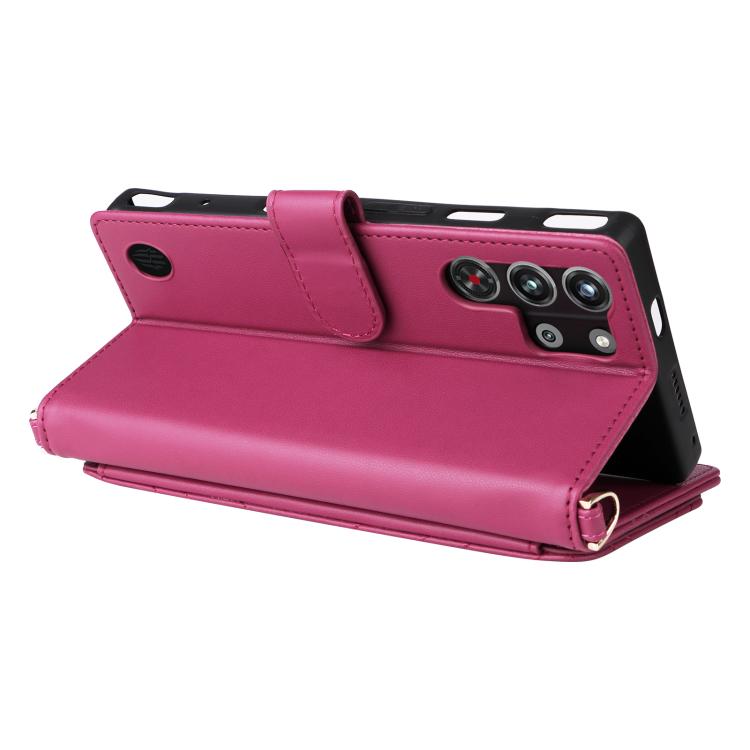 For ZTE nubia Red Magic 10 Pro / 10 Pro+ Multifunctional 6-Card Slots Leather Phone Case with Wrist Strap