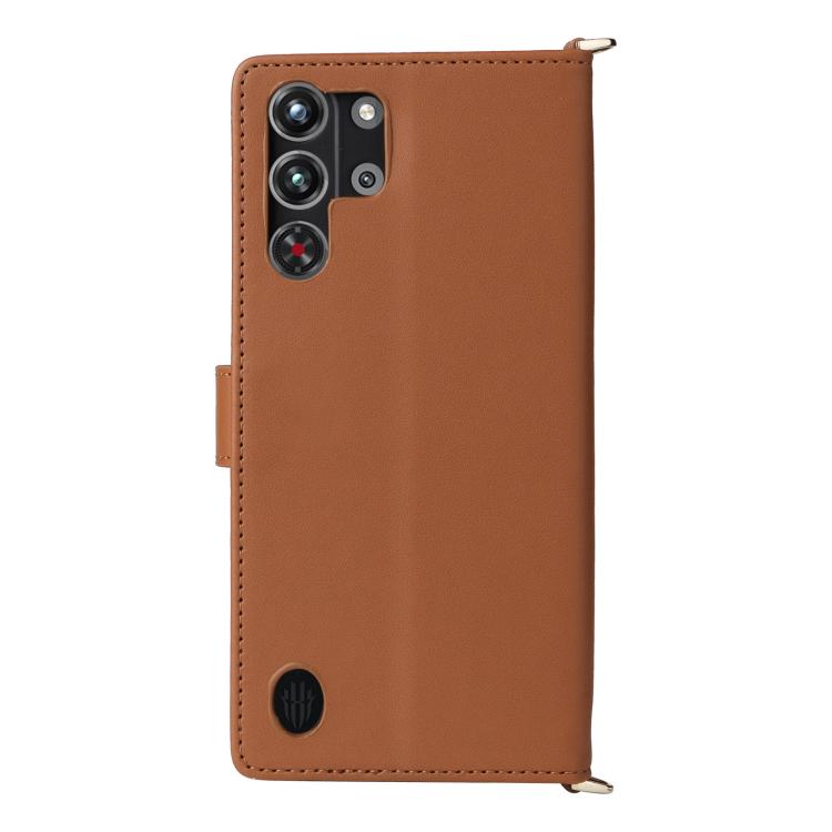 For ZTE nubia Red Magic 10 Pro / 10 Pro+ Multifunctional 6-Card Slots Leather Phone Case with Wrist Strap