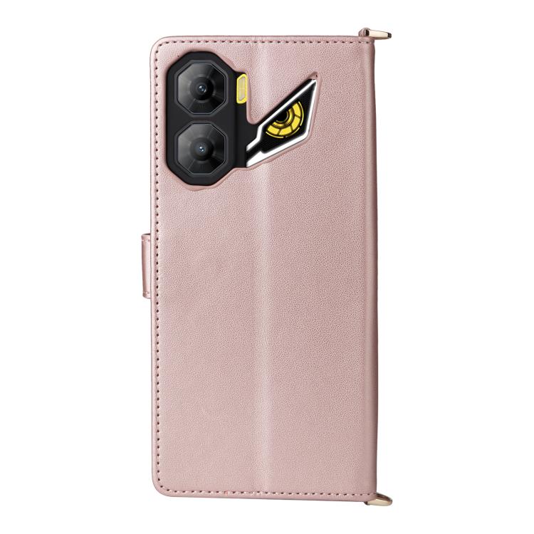 For ZTE nubia Neo 3 5G Multifunctional 6-Card Slots Leather Phone Case with Wrist Strap