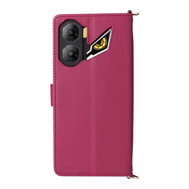 For ZTE nubia Neo 3 5G Multifunctional 6-Card Slots Leather Phone Case with Wrist Strap