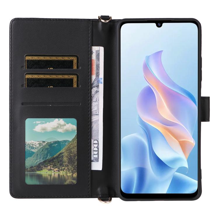 For ZTE Blade A76 5G Multifunctional 6-Card Slots Leather Phone Case with Wrist Strap