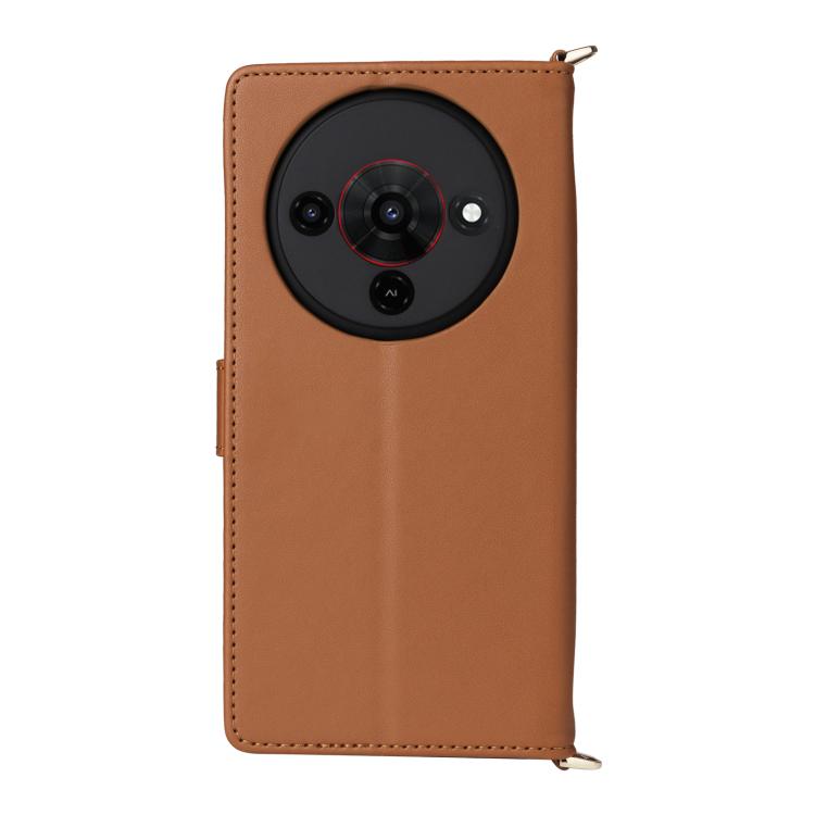For ZTE Blade A76 5G Multifunctional 6-Card Slots Leather Phone Case with Wrist Strap