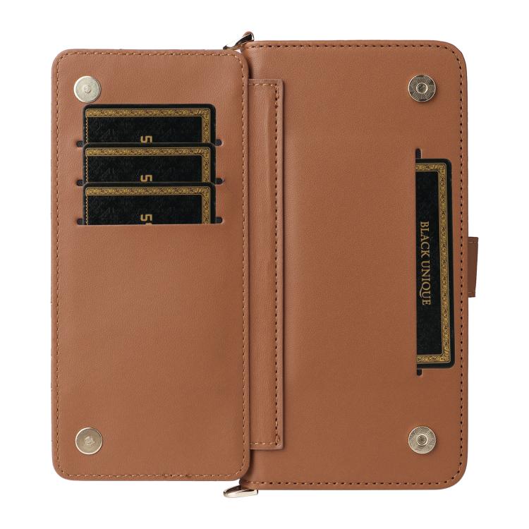 For ZTE Blade A76 5G Multifunctional 6-Card Slots Leather Phone Case with Wrist Strap