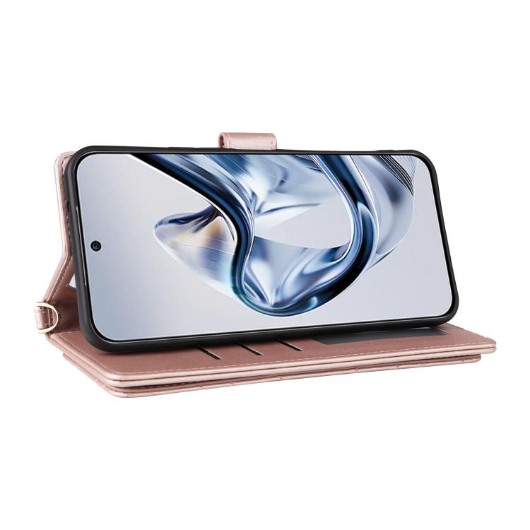 For ZTE nubia Air Multifunctional 6-Card Slots Leather Phone Case with Wrist Strap