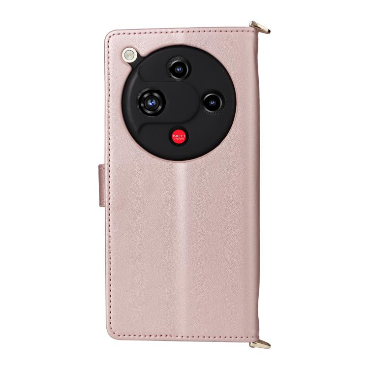 For ZTE nubia Focus 2 5G Multifunctional 6-Card Slots Leather Phone Case with Wrist Strap