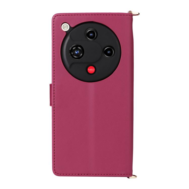 For ZTE nubia Focus 2 5G Multifunctional 6-Card Slots Leather Phone Case with Wrist Strap