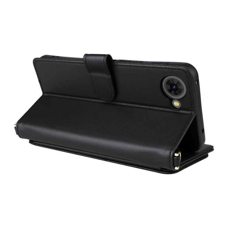For ZTE nubia S2e / S2R / S2 Lite Multifunctional 6-Card Slots Leather Phone Case with Wrist Strap