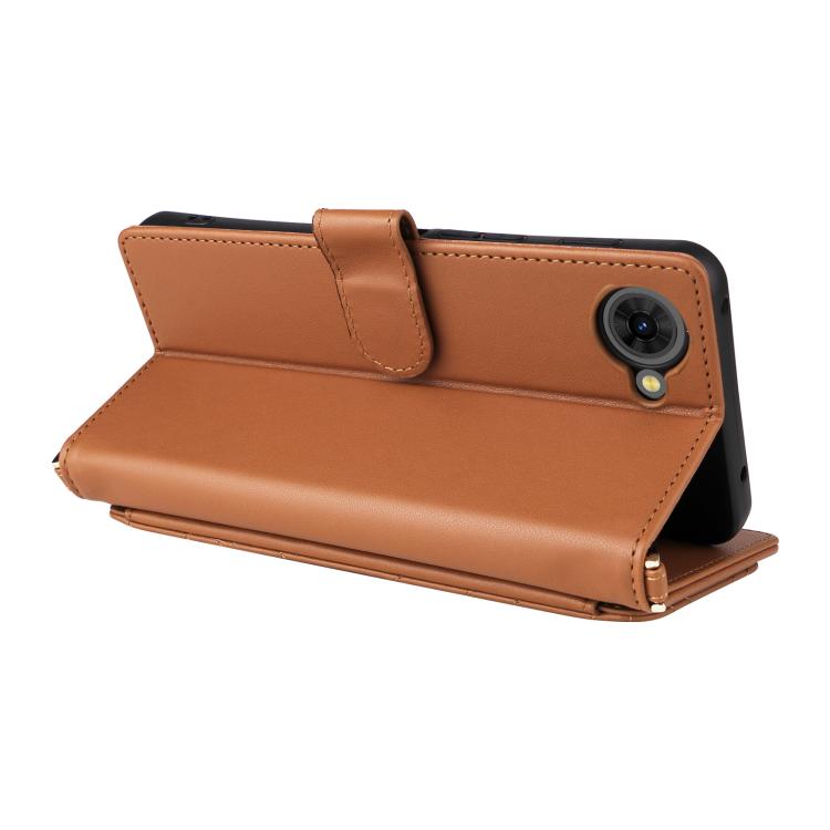 For ZTE nubia S2e / S2R / S2 Lite Multifunctional 6-Card Slots Leather Phone Case with Wrist Strap