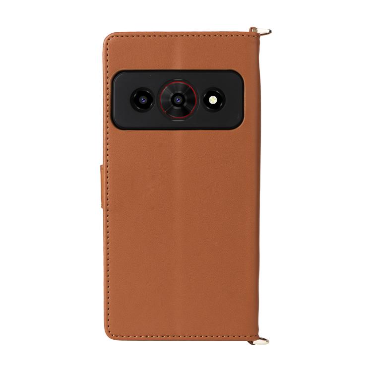 For ZTE Optus X Value 5G Multifunctional 6-Card Slots Leather Phone Case with Wrist Strap