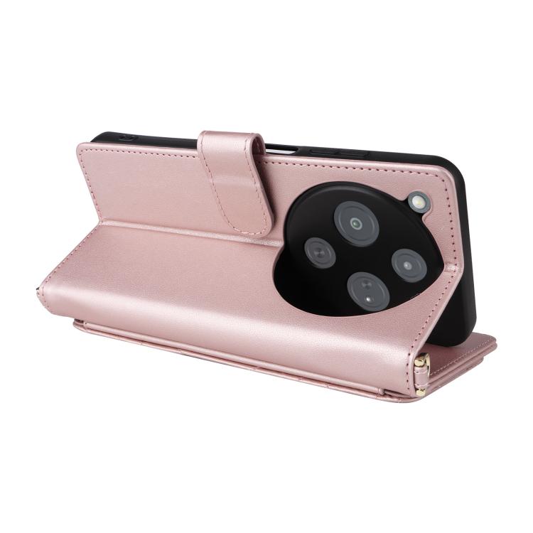 For ZTE nubia P9 Pro 5G / Optus X Pro 2 5G Multifunctional 6-Card Slots Leather Phone Case with Wrist Strap