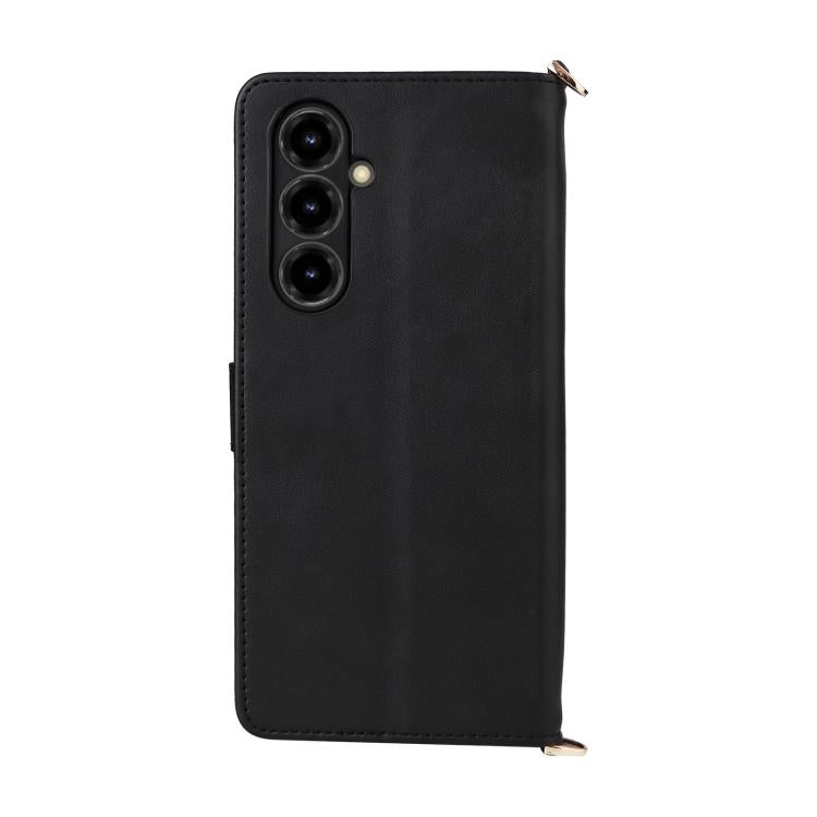 For ZTE nubia V80 Max Multifunctional 6-Card Slots Leather Phone Case with Wrist Strap