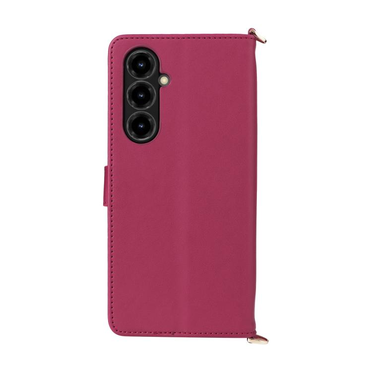 For ZTE nubia V80 Max Multifunctional 6-Card Slots Leather Phone Case with Wrist Strap