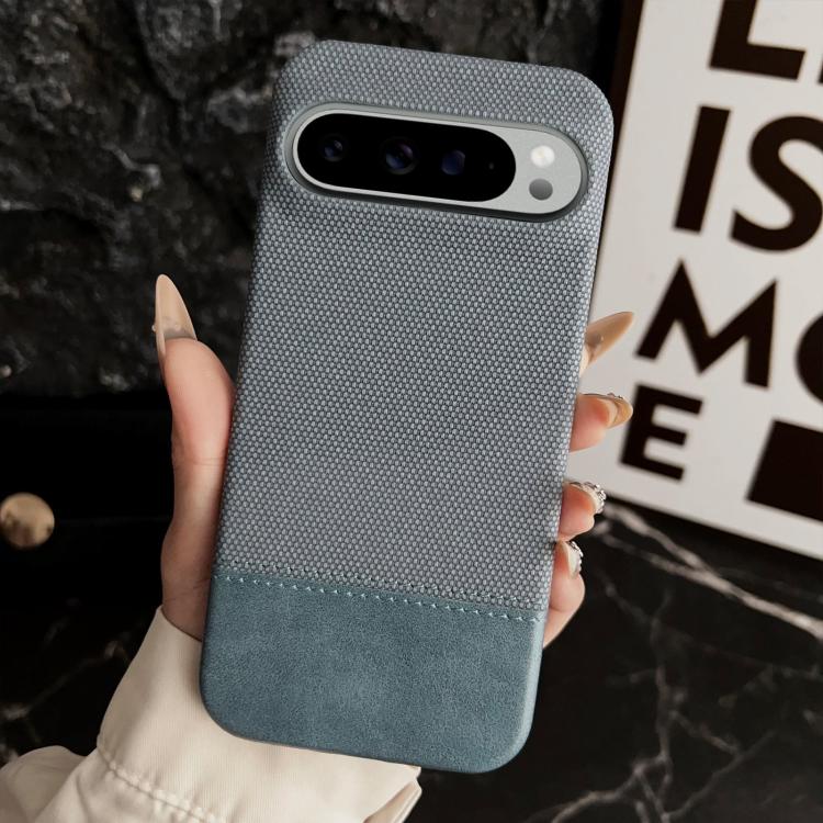 For Google Pixel 9 / 9 Pro Stitching Cloth MagSafe Magnetic PC Hybrid PU Phone Case