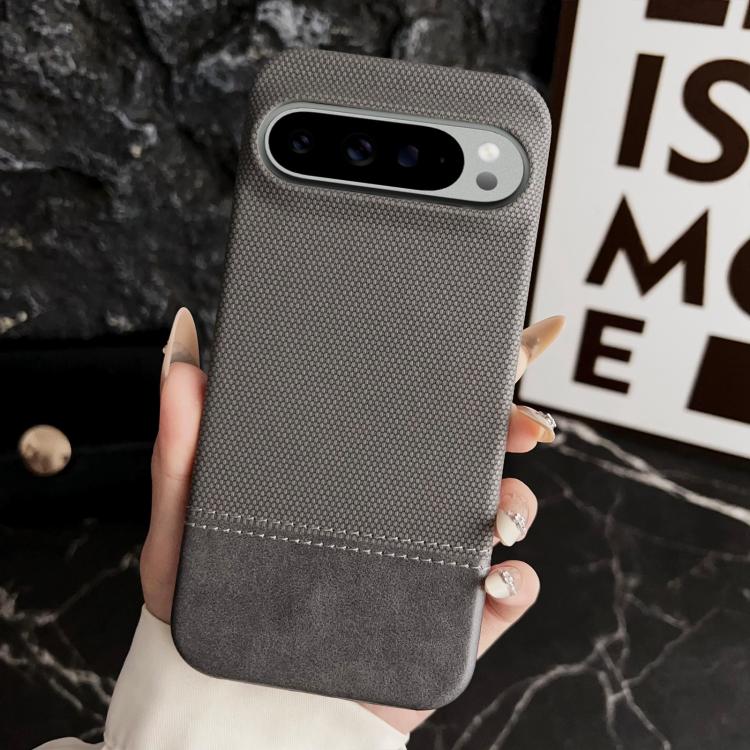 For Google Pixel 9 / 9 Pro Stitching Cloth MagSafe Magnetic PC Hybrid PU Phone Case