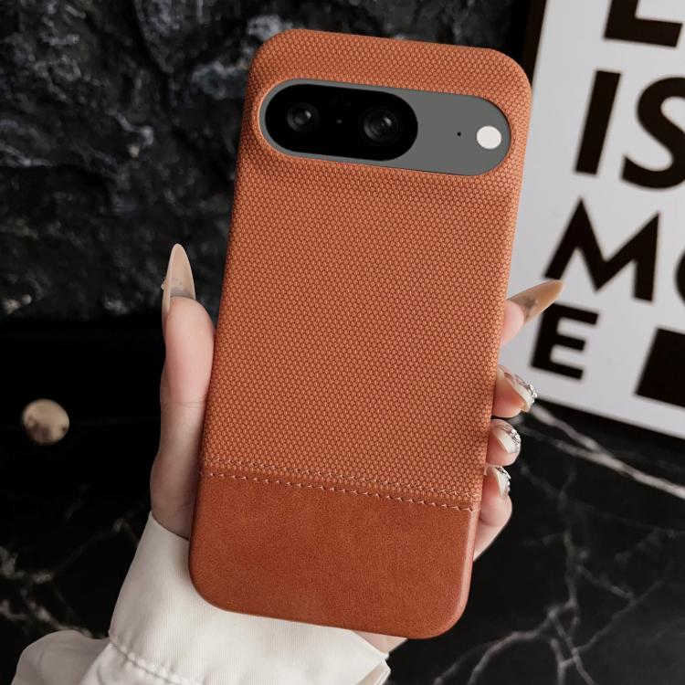 For Google Pixel 8 Stitching Cloth MagSafe Magnetic PC Hybrid PU Phone Case