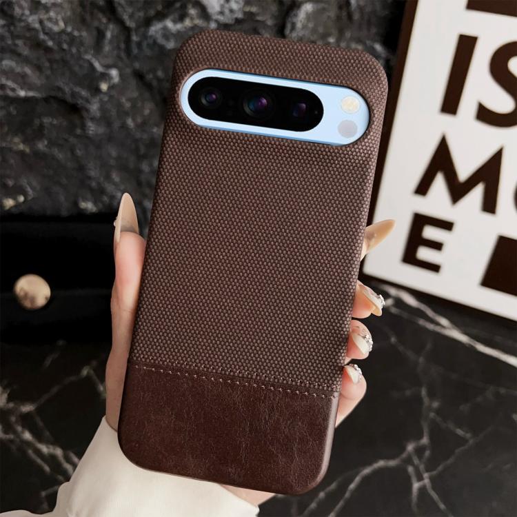 For Google Pixel 8 Pro Stitching Cloth MagSafe Magnetic PC Hybrid PU Phone Case