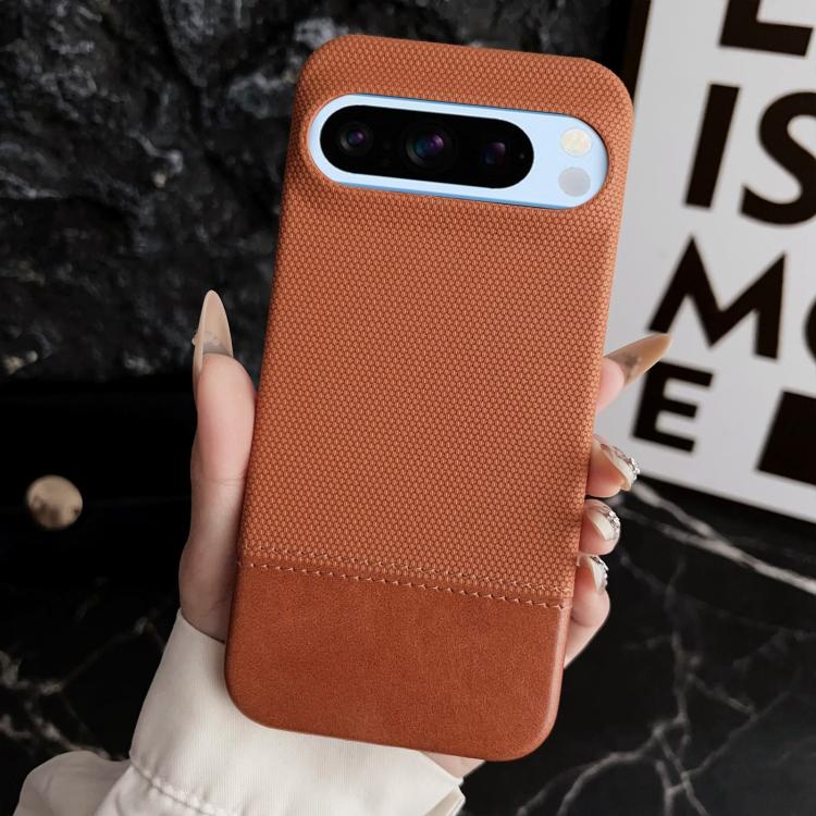 For Google Pixel 8 Pro Stitching Cloth MagSafe Magnetic PC Hybrid PU Phone Case