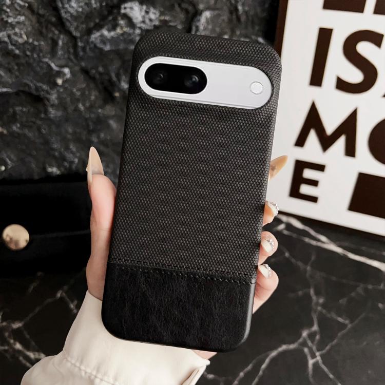 For Google Pixel 8a Stitching Cloth MagSafe Magnetic PC Hybrid PU Phone Case