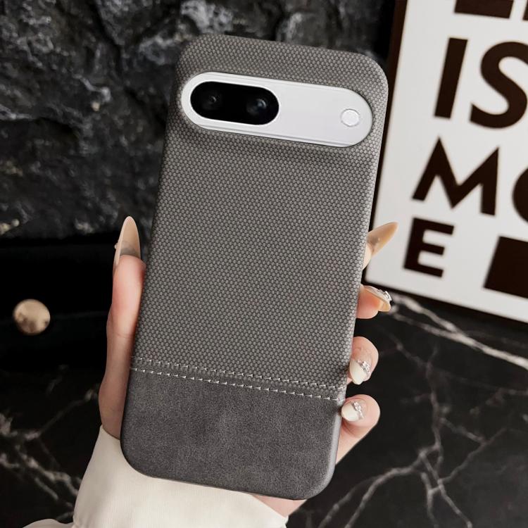 For Google Pixel 8a Stitching Cloth MagSafe Magnetic PC Hybrid PU Phone Case