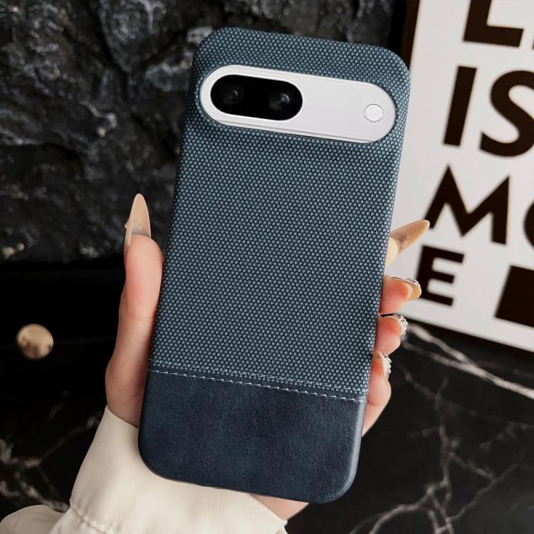 For Google Pixel 8a Stitching Cloth MagSafe Magnetic PC Hybrid PU Phone Case