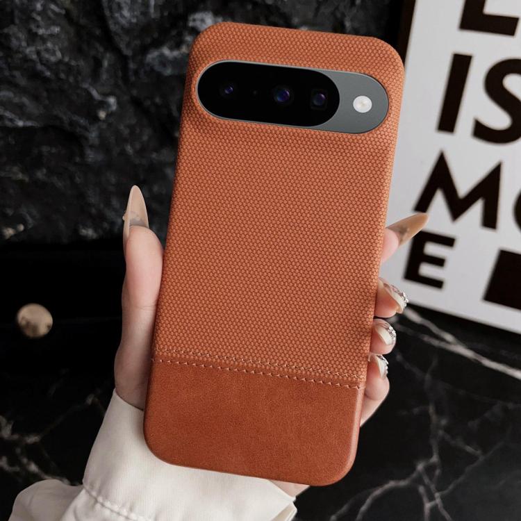For Google Pixel 10 / Pixel 10 Pro Stitching Cloth MagSafe Magnetic PC Hybrid PU Phone Case