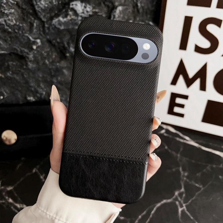 For Google Pixel 10 Pro XL Stitching Cloth MagSafe Magnetic PC Hybrid PU Phone Case