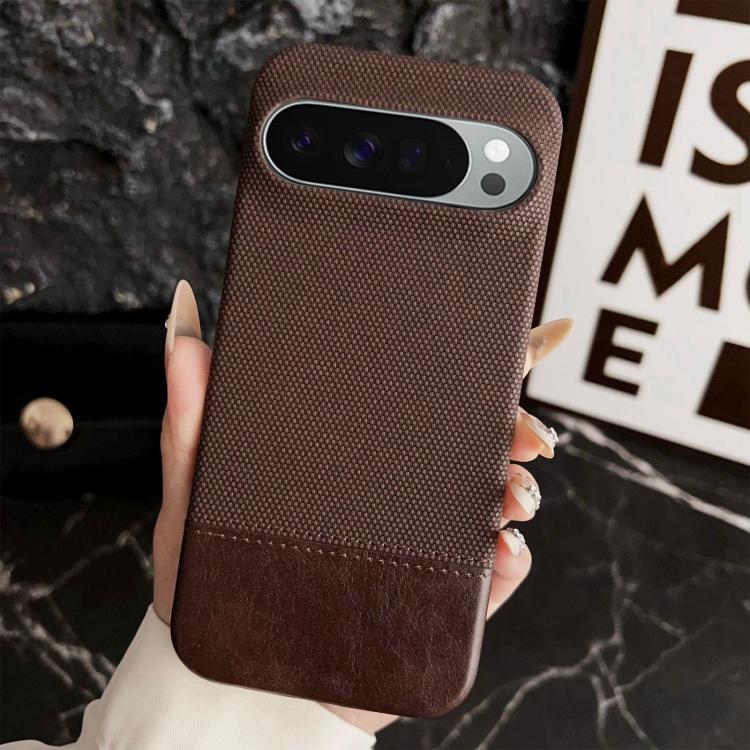 For Google Pixel 11 Pro XL Stitching Cloth MagSafe Magnetic PC Hybrid PU Phone Case