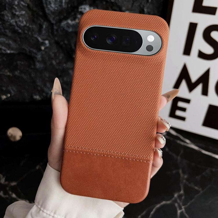 For Google Pixel 11 Pro XL Stitching Cloth MagSafe Magnetic PC Hybrid PU Phone Case