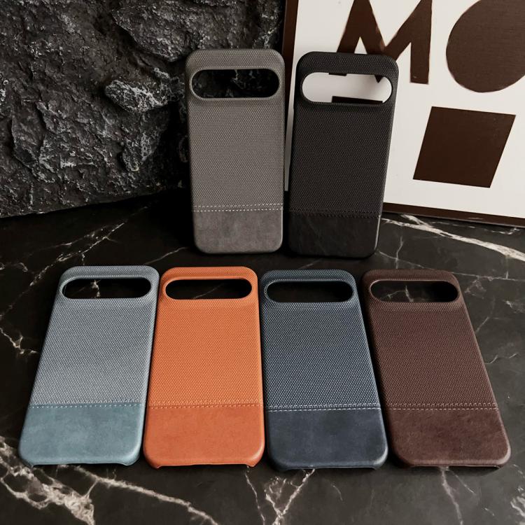 For Google Pixel 8a Stitching Cloth MagSafe Magnetic PC Hybrid PU Phone Case