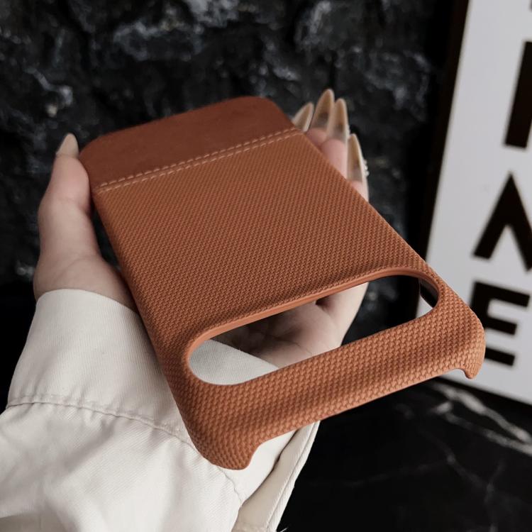 For Google Pixel 8a Stitching Cloth MagSafe Magnetic PC Hybrid PU Phone Case